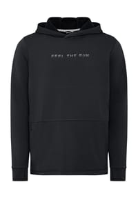 ALEX - Hoodie Run, Rippbündchen, für Herren - BLACK BEAUTY