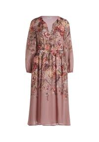 Vera Mont - Midikleid mit Print - Dark Pink/Rosé