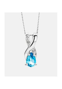 Diamant L'eternel - Kette mit Anhänger, mit Diamant, 375 Weißgold - white gold