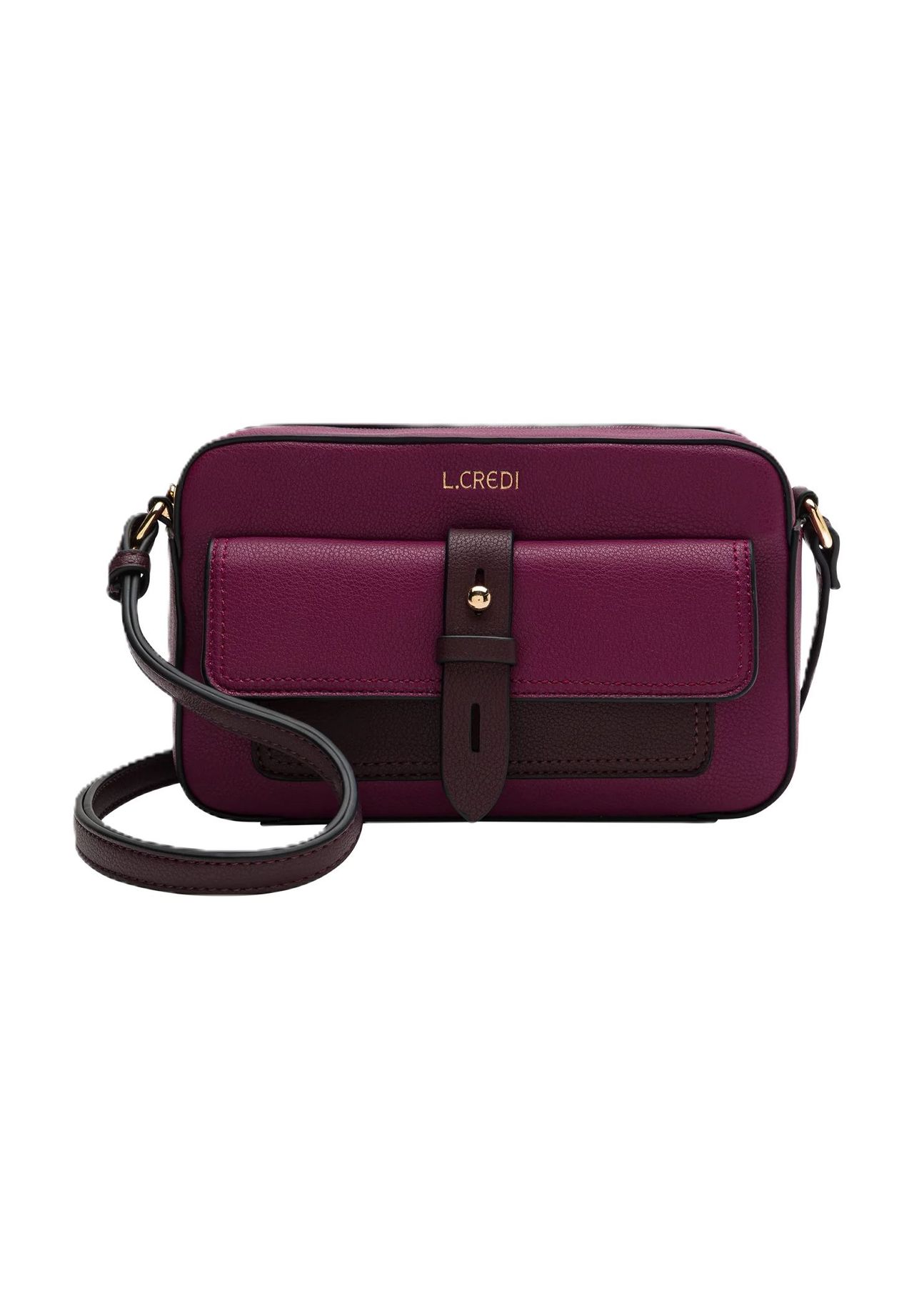 L.CREDI Naemi Naemi Schultertasche, Kunstleder, Frontfach, für  