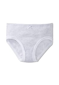 SCHIESSER - Mädchen Slip - Unterhose, Hüftslip, Feinripp, Basic - Grau
