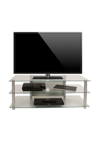 VCM. - TV Möbel | Lowboard | Kabelführung | Maße H. 45 x B. 112 x T. 40 cm | Fernseh Möbel - Zumbo - Klarglas