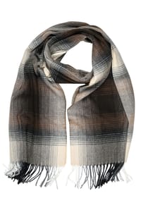 collezione alessandro® - Winterschal Manchester in modischer Farbkombi, Made in Italy - braun