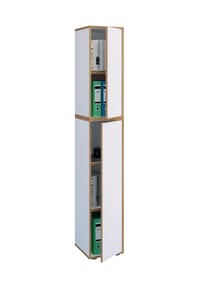 VCM. - Holz Büroschrank Ordner Aktenschrank Büromöbel Schrank Salia 5-fach Breite 30 cm Drehtür - Anthrazit