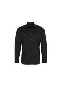 ETERNA - Performance Shirt unifarben SLIM FIT - schwarz