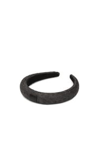 kazar - Schwarzes geflochtenes Papierstroh-Stirnband - 