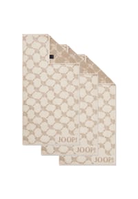 JOOP! - Handtuch Classic / Infinity Kollektion, 3er Pack - 50x100 cm, Walkfrottier - Anthrazit