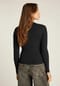 TOMMY Jeans Langarmshirt, Label, Rippstruktur, für Damen Bild 7