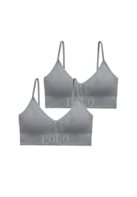 POLO RALPH LAUREN - Bügelloser BH Ribbed Seamless - heather grey