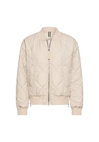 camel active - Oversize Bomberjacke mit bedrucktem Futter - Braun