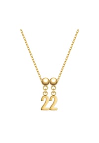 GLANZSTÜCKE MÜNCHEN - Glanzstücke München Schmuckset Zahl 22 Sterling Silber 50084192 - gelbgold