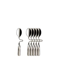 Villeroy & Boch Espresso-/Mokkalöffel NewWave Caffè Spoon 12 cm 6er Set silber - NEWWAVE - silber