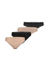 nur die - Slip Daily Micro Slip + String - beige