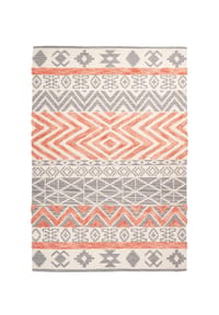 Arte Espina - Wohnzimmer Teppich – Kurzflorteppich Ethnie 125 in grau - apricot - grau - apricot