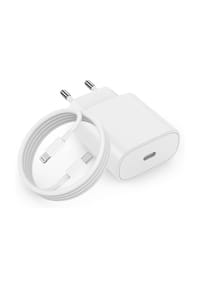 MANIKE - 20W USB-C Schnellladegerät mit 1M USB-C auf Lightning Ladekabel - weiß