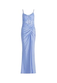 Vera Mont - Abendkleid mit Stickerei - Foggy Green