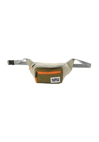 GLOBETROTTER JOHN - Gürteltasche, Reißverschlussfach, Patch - BEIGE/GREEN