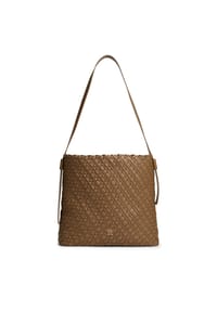 TOMMY HILFIGER - Shoppertasche, Kunstleder, Tunnelzug, für Damen - NORDIC TAUPE