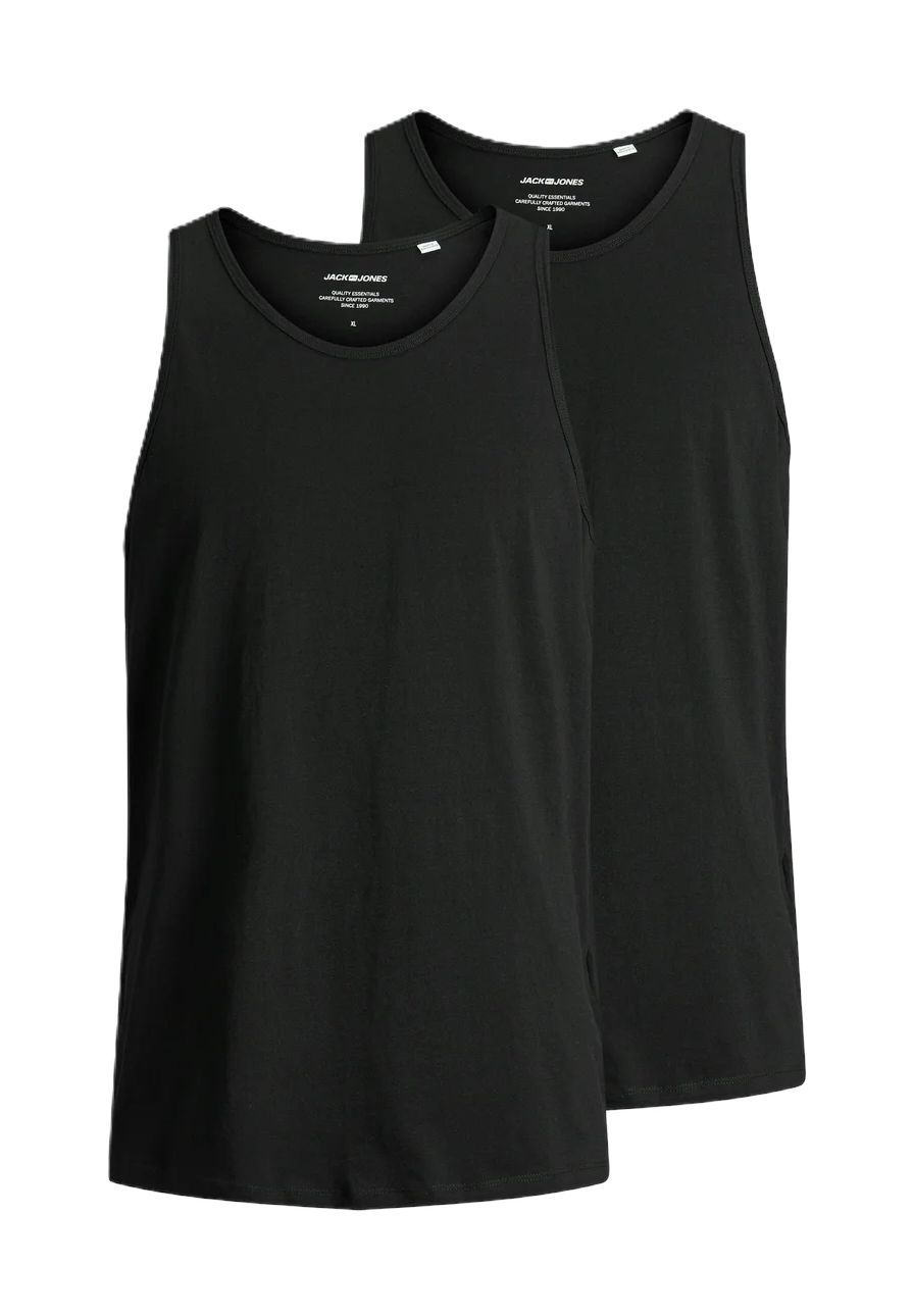 Jack & Jones Herren Schwarz Unterhemd "Unterhemd Jacbasic Tanktop 2Pk 2Er Pack", Gr. M, N-Gr, Obermaterial: 100% Baumwolle Co., Unterhemden Unter... - Bild 8