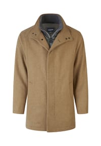 HECHTER PARIS - Wolljacke heraustrennbarem Westeneinsatz - black