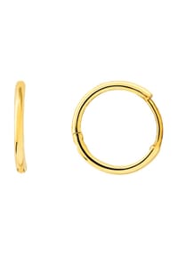 XENOX - Damen Creolen, 375er Gelbgold - GELBGOLD