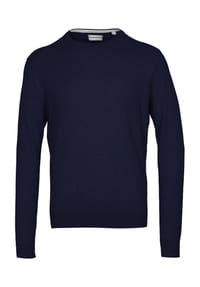 GALERIA essentials - Strickpullover, Baumwolle, Rundhals, für Herren - SCHWARZ