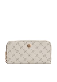 JOOP! CORTINA 1.0 - Langbörse, RFID-Schutz, Logo, Kornblumen-Muster, Reißverschluss, für Damen - 101 OFFWHITE