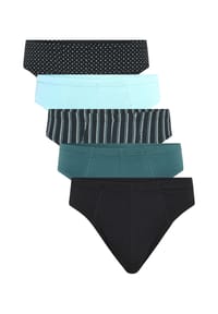 GALERIA - Slips, 5er-Pack, für Herren - PETROL-SCHWARZ  0