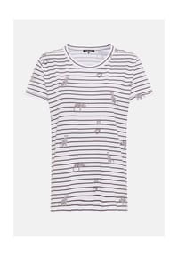olsen - T-Shirt, Rundhalsausschnitt, für Damen - 60099 DARK BROWN