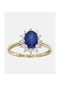 Diamant L'eternel - Cluster Ring, mit Diamant, 375 Gelbgold - gold