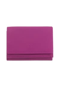 DuDu - Geldbörse Leder 10 cm - black pop