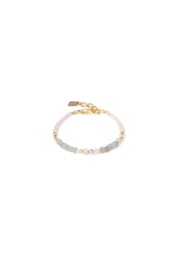 CŒUR DE LION - Armband Amulett Modern Future - Beige-Gold
