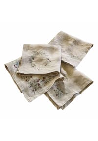 LOBERON - Serviette 4er Set Lenius leinen - leinen