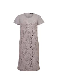 GOLDNER - Kurzgröße:  Kleid aus sommerlicher Spitze - marine