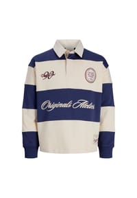 ORIGINALS by JACK & JONES - Langarmshirt, Polokragen, für Kinder - blau