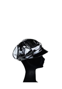 collezione alessandro® - Mütze Hollywood im Lack-Look, Made in Italy - rot