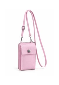 Allgäu Rebell - Leder Handytasche Oktoberfest Handytasche mit Geldbörse aus Echtleder - rosa
