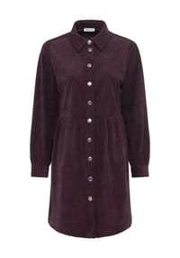 MANGUUN - Hemdblusenkleid, Knopfleiste, für Damen - 1 PURPLE