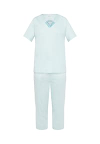 LOUIS FÉRAUD - Capri-Pyjama 3, V-Ausschnitt, für Damen - 16829 LIGHT JADE