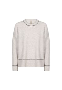 SOYACONCEPT - Pullover, Rippbündchen, für Damen - 91500C SAND MELANG