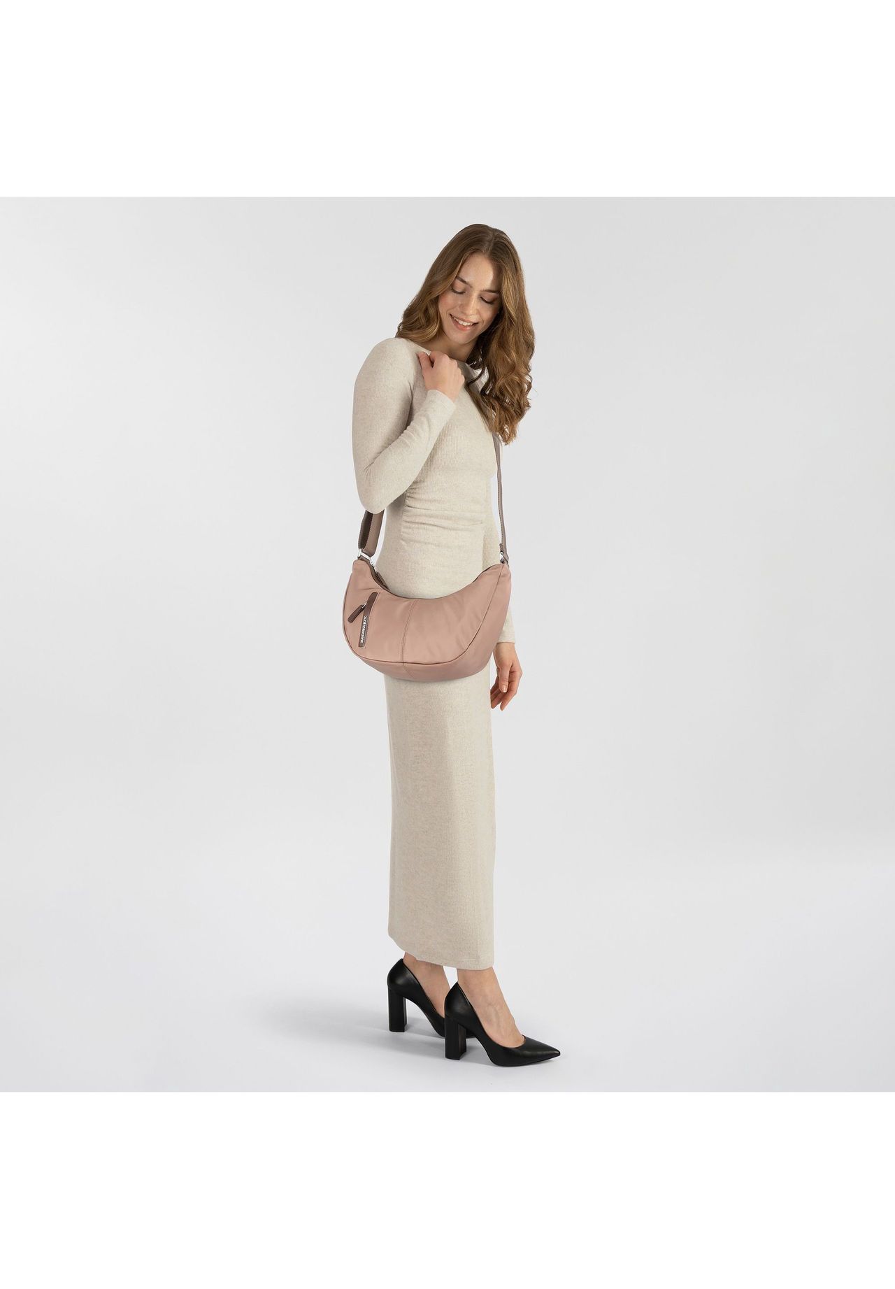 Mandarina Duck UmhäNgetasche, ReißVerschlussfach, FüR Damen, Beige, 99