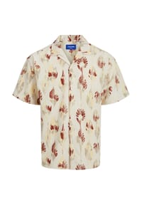 JACK & JONES - Hemd JEFF JACQUARD Kurzarmhemd - mehrfarbig