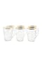 COFI Sunay 6er Gläser-Set mit Henkel Gold Umrandung 203 ml Transparent Bild 13