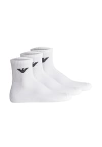 EMPORIO ARMANI - Herren Quartersocken, 3er Pack - SPORTY SPONGE, Ankle Socks, One Size - Blau