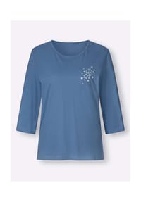 Witt - Schlafanzüge - mittelblau-ecru + erika-ecru