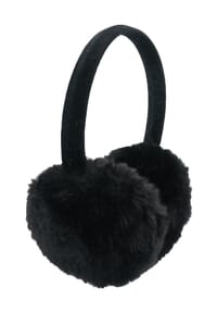 maximo® - Ohrenwärmer, Teddyplüsch-Look, für Kinder - 46 BLACK