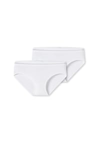 SCHIESSER - Panties 2er Pack Teens Girls Long Life Cotton - Schwarz