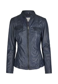 7eleven - Lederjacke SEFELIDA mit Brusttaschen - Cognac