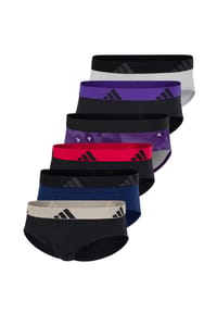 adidas - Slip / Unterhose 6er Pack Active Flex Cotton - Schwarz