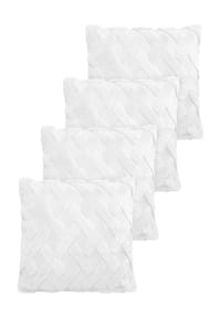 Aspero® - 4er Set Kissenbezüge Sofia - Braun